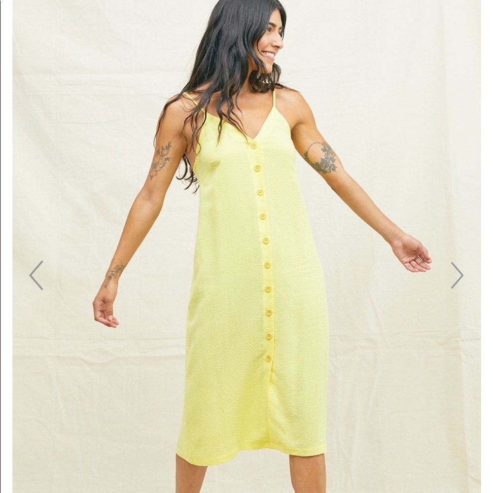 Back Beat Co Tencel Seersucker Slip Dress - Picture 2 of 5